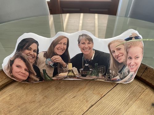 Customer photo review of Create A Custom Face Pillow
