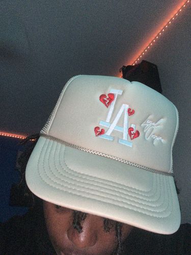 Customer photo review of LA SIGNATURE Trucker in Khaki (LIMITED DROP)