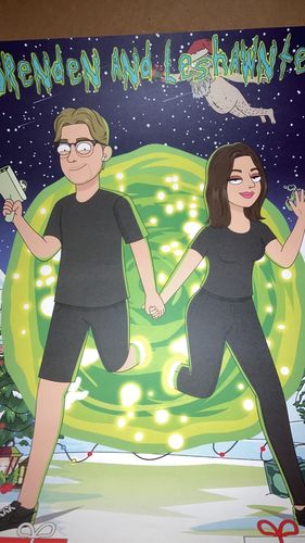 Customer photo review of 'Rick and Morty' Custom Portrait