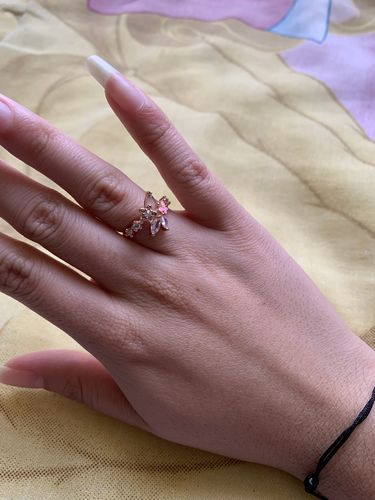 Customer photo review of Anillo Rose Gold Fantasy