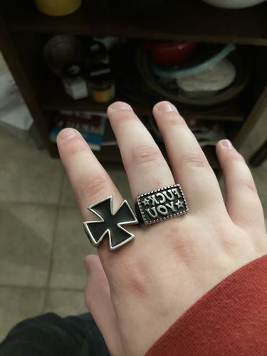 Customer photo review of FUCK YOU STAR RING