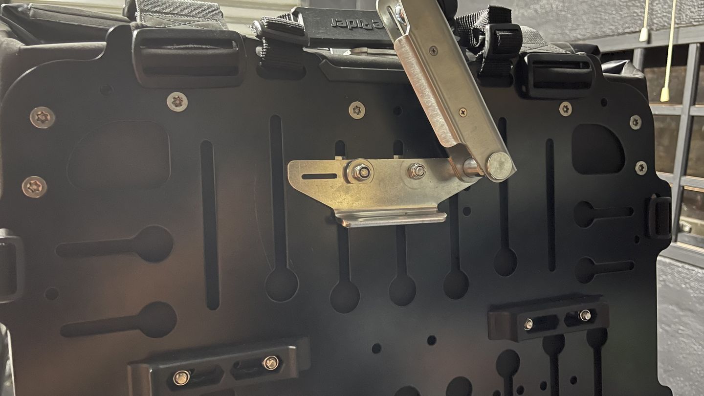 Customer photo review of MotoBag Quick Release System