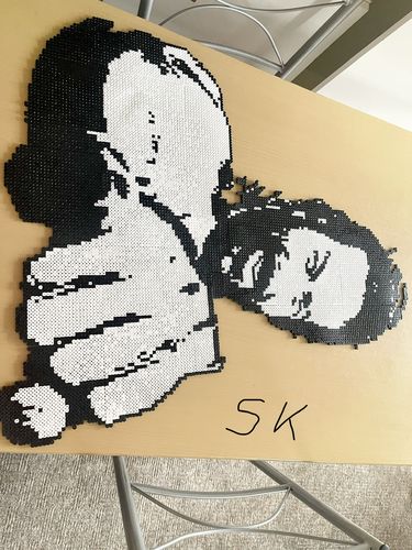 Customer photo review of 6000 Hama Midi Bügelperlen - Weiß