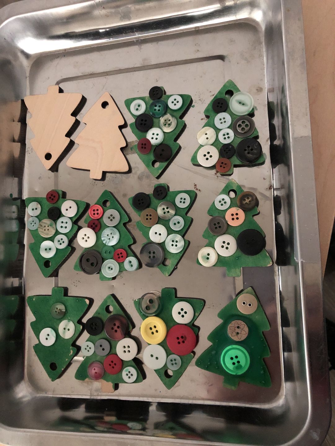 Customer photo review of Unfinished Wooden Simple Christmas Tree Shape - Craft - up to 24" DIY