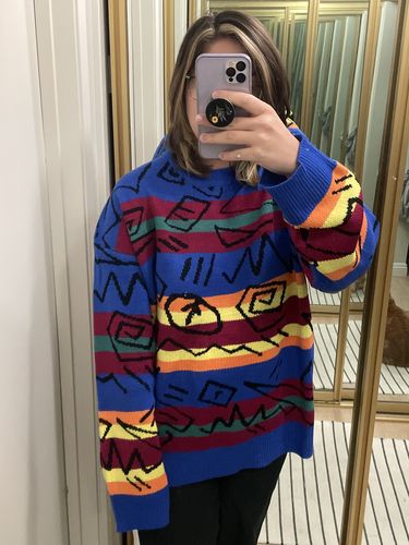 Customer photo review of Vintage Striped Sweater