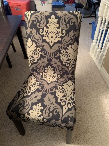 Customer photo review of Cabrexa Chair Slipcovers