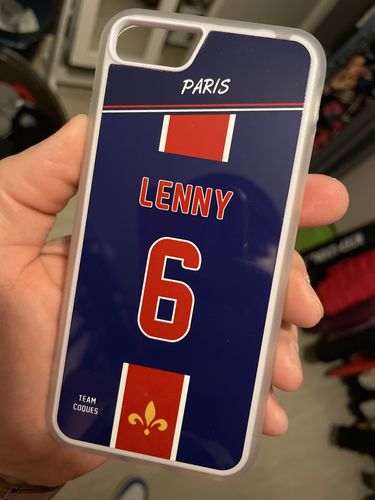 Customer photo review of Coque foot PARIS SG Domicile 1 personnalisable - TEAMCOQUES