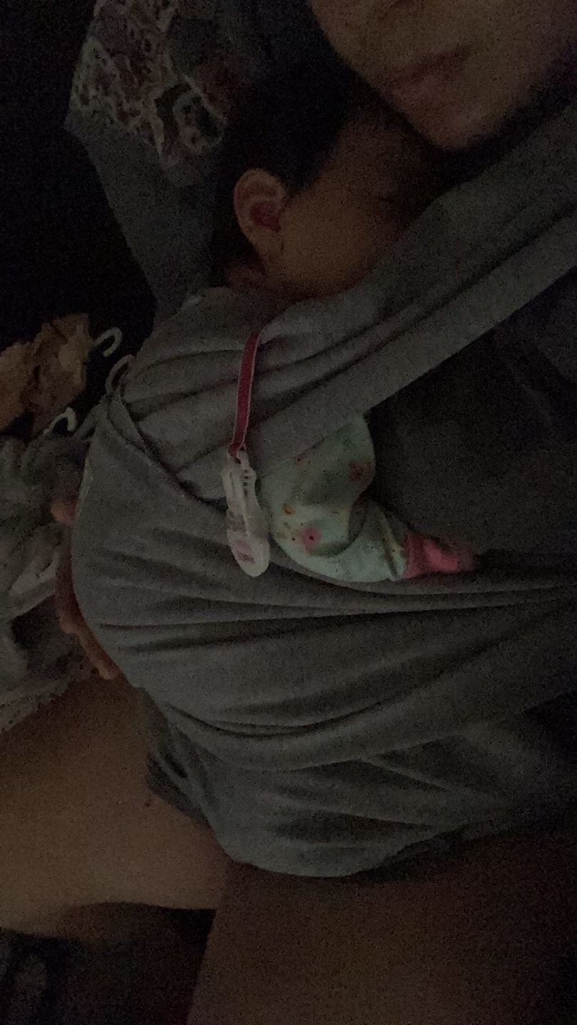 Customer photo review of Baby Wrap Carrier