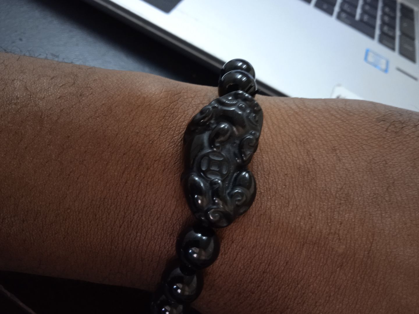 Customer photo review of Pi Yao Obsidian Wealth Bracelet