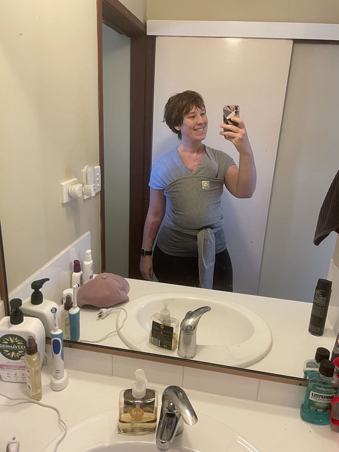 Customer photo review of Baby Wrap Carrier