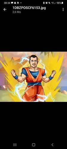 Customer photo review of Le Poster Dragon Ball Z Personnalisé