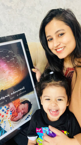 Customer photo review of Baby Star Map -12 x 18 Inch