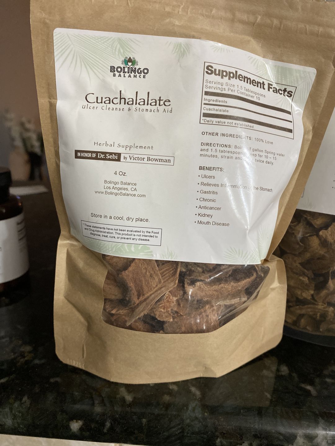 Customer photo review of Cuachalalate