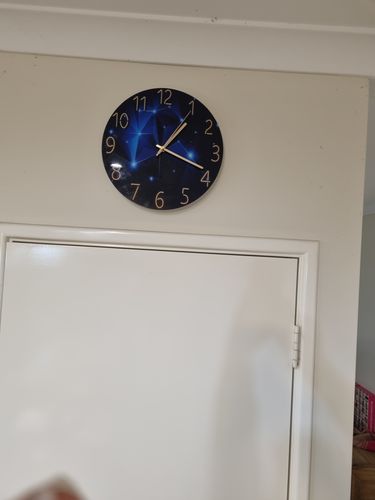 Customer photo review of Modern Visions Geometric Wall Clock