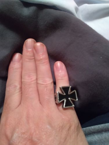 Customer photo review of IRON CROSS RING