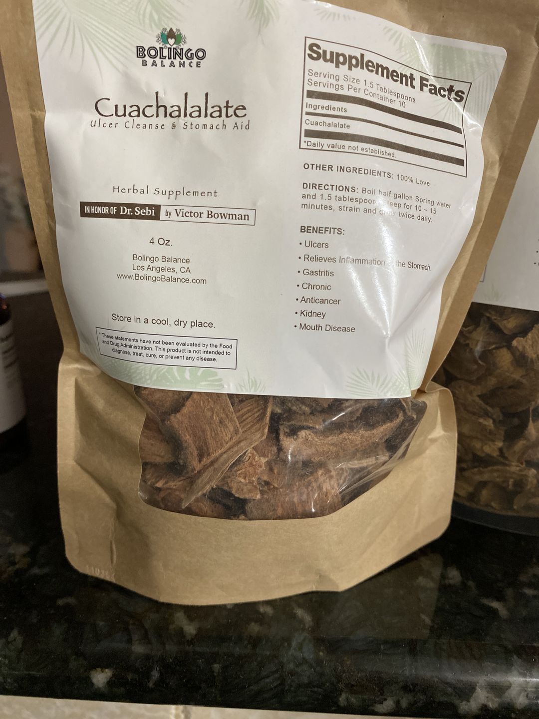 Customer photo review of Cuachalalate