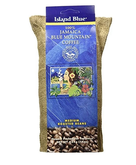 Customer photo review of Island Blue 100% Jamaica Blue Mountain Whole Beans Coffee 16oz  (FREE 2-DAY SHIPPING)