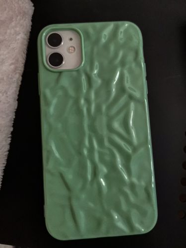 Customer photo review of Retro Matcha iPhone Case