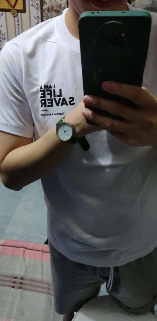 Customer photo review of Life Saver Watch 4.0 – Army Green