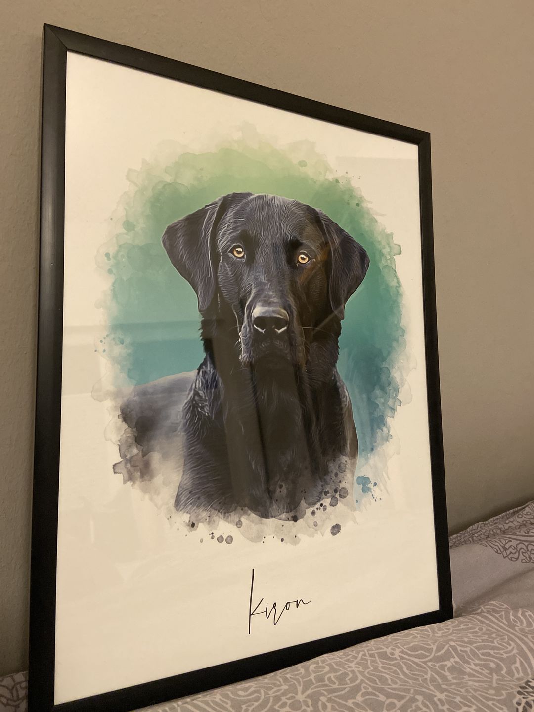 Customer photo review of Portrait deines Tieres im Wasserfarben-Stil