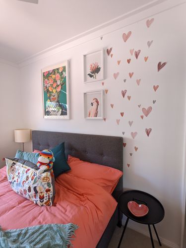 Customer photo review of Hearts Decal Set