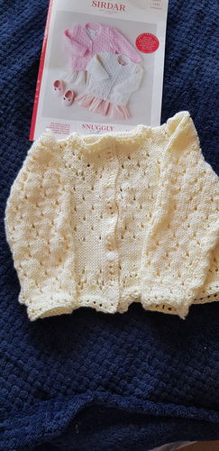 Customer photo review of Baby Mystery Knitting Box