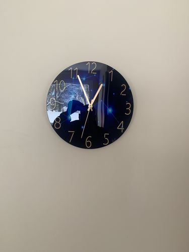 Customer photo review of Modern Visions Geometric Wall Clock