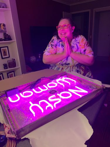 Customer photo review of Custom Neon Signs