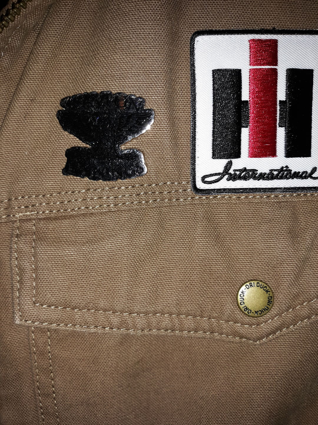 Customer photo review of Waylon Jennings Flying W Texas Eagle Lapel Pin Set