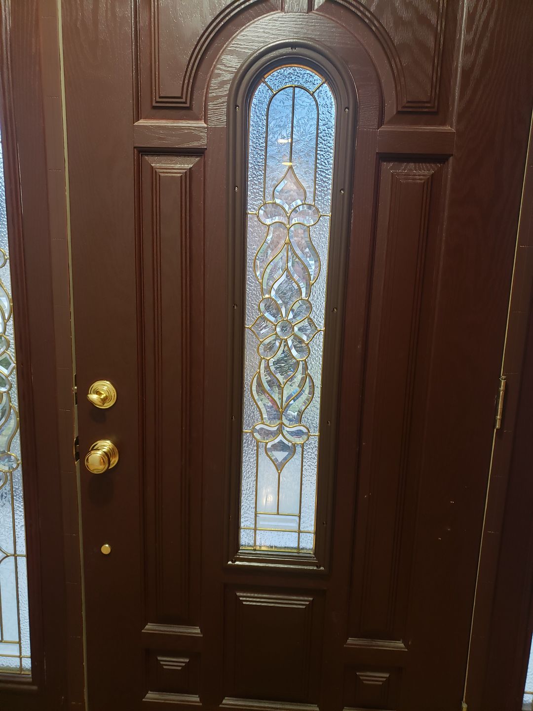Customer photo review of Round Top 10" x 44" Frame Kit for 1" Glass