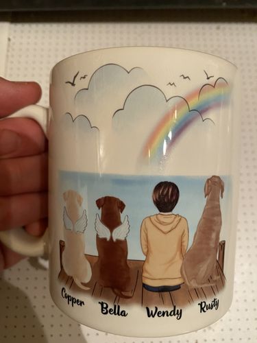 Customer photo review of Girl & Dogs - Dog Mum Personalised Mug