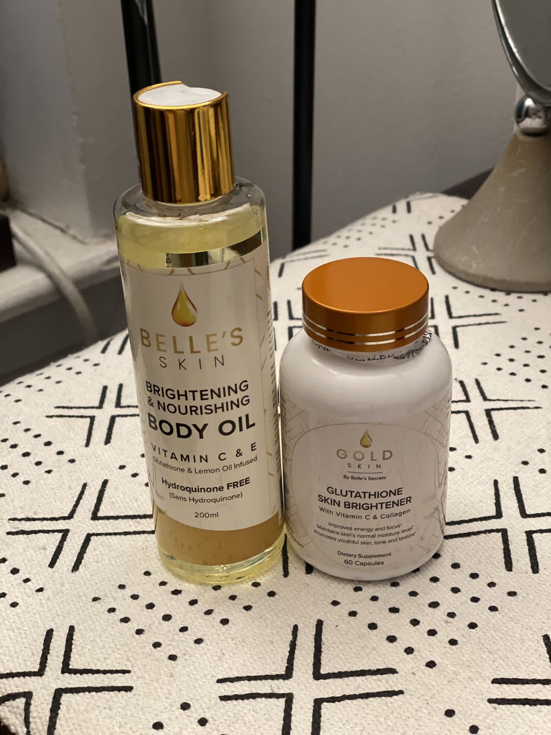 Customer photo review of Belle's Skin Body Oil