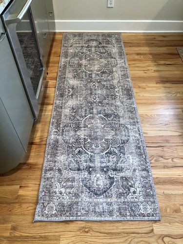 Customer photo review of Distressed Vintage Kendra Ash Runner Rug