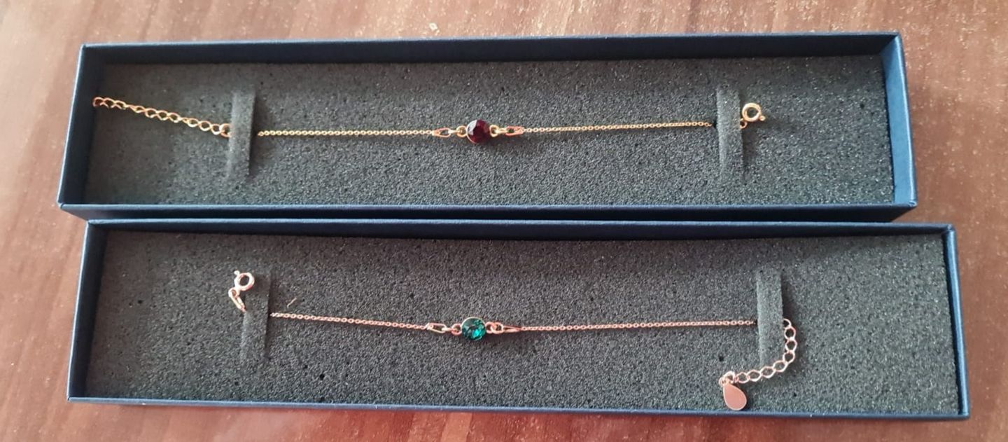 Customer photo review of Armband mit Geburtsstein