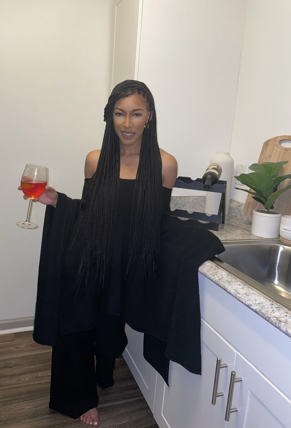 Customer photo review of Knotless Braids - Shade (Ready To Ship)
