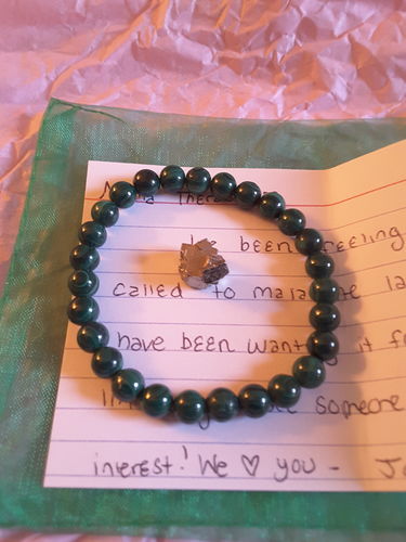 Customer photo review of Malachite Bracelet