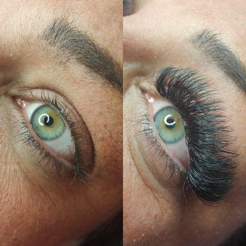 Customer photo review of SUPER FAST - 10D 0.07 PRO MADE RUSSIAN FANS PREPARED ON STRIPS