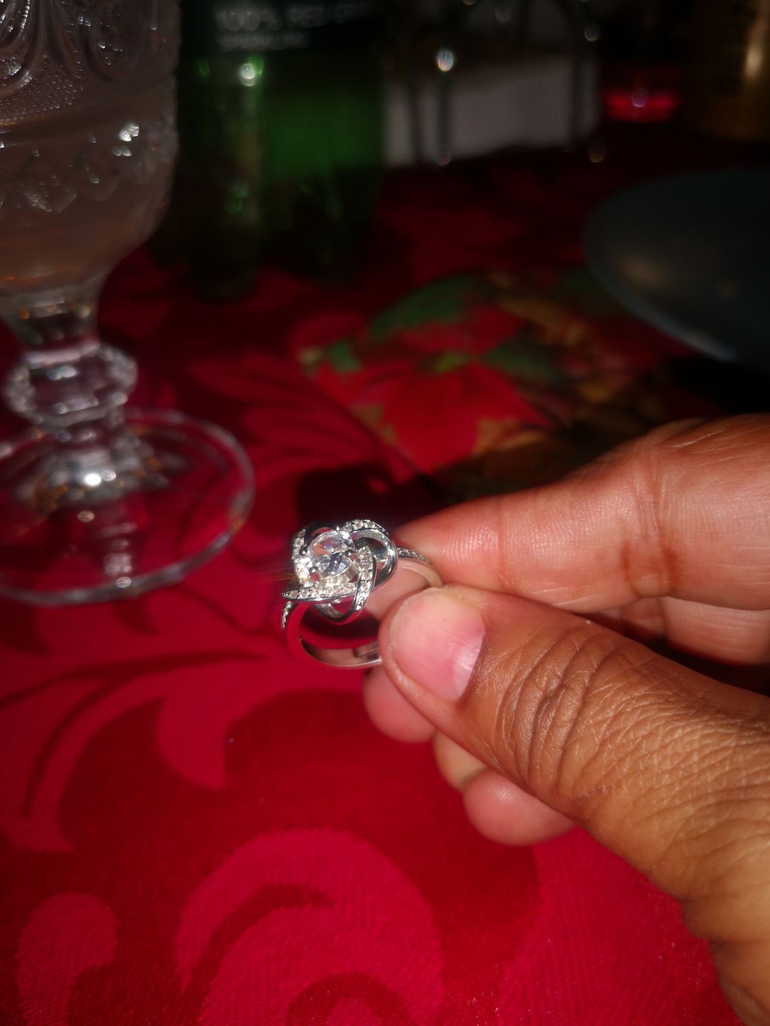 Customer photo review of Daughter | I Held You First | Love Knot Ring