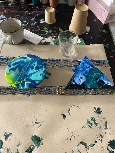Customer photo review of Workshop: Acrylic Pouring / Einstieg ins Acrylgießen