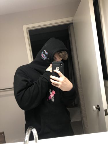 Customer photo review of JJK Black Hoodie