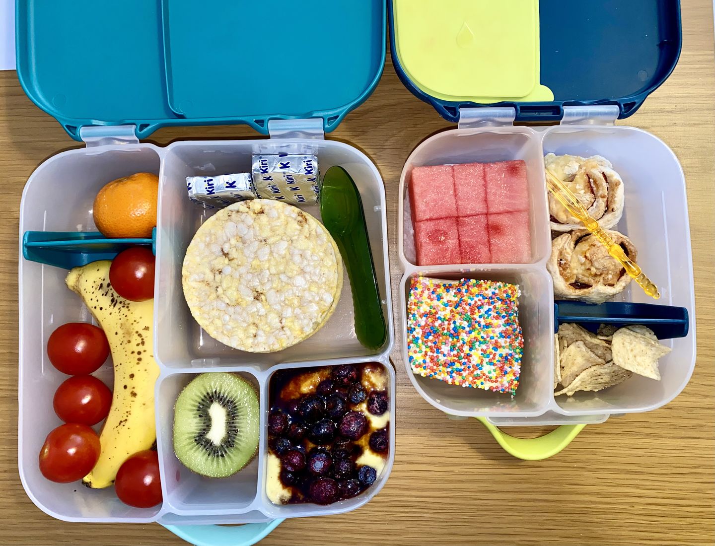 Customer photo review of b.box Bento Lunchbox  – Emerald Forest