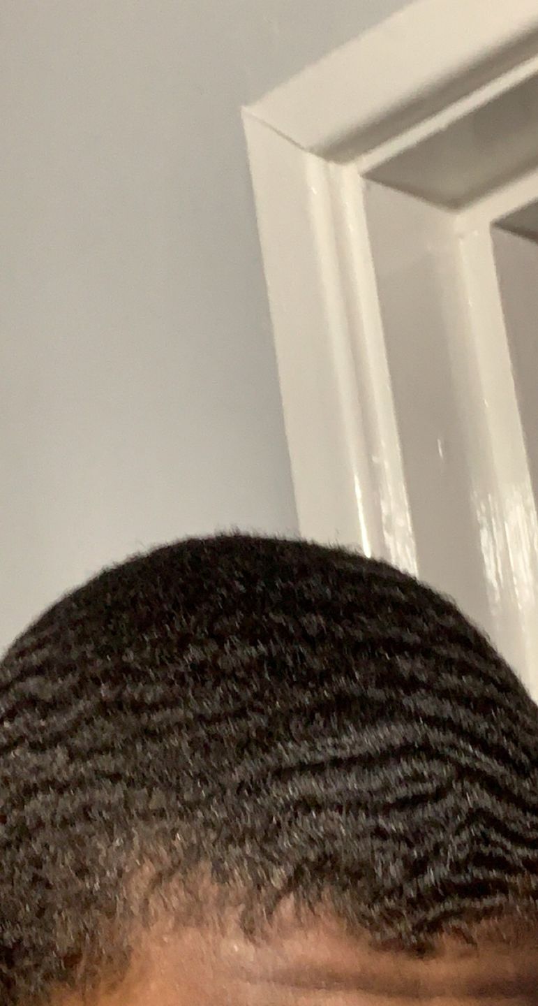 Customer photo review of Hard Bristle Curved Wave & Beard Brush