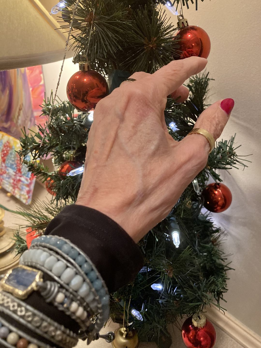 Customer photo review of Healing Topaz Wrap Bracelet