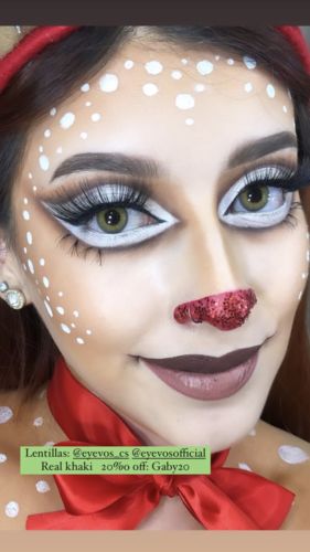 Customer photo review of EYEVOS Real Khaki Colored Contact Lenses