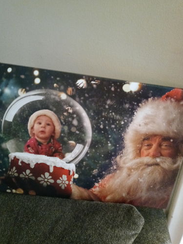 Customer photo review of Santa's Snow Globe