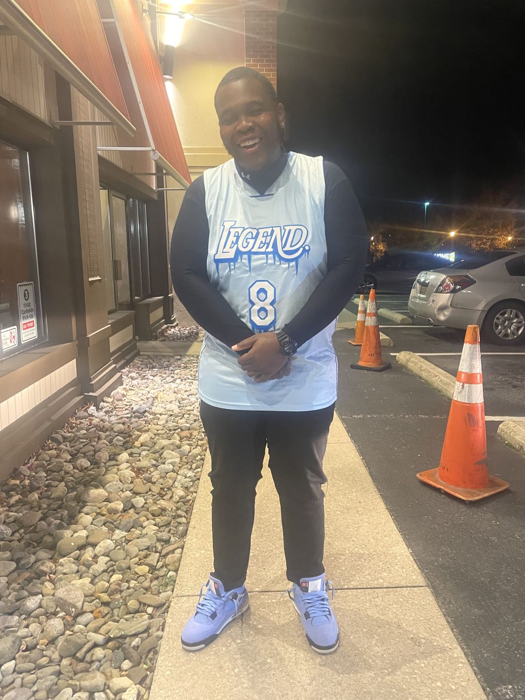 Customer photo review of Legend Icy Custom Basketball Jersey