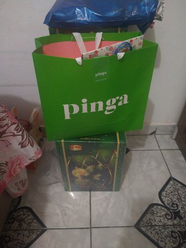 Customer photo review of Cesta de Natal Cristal