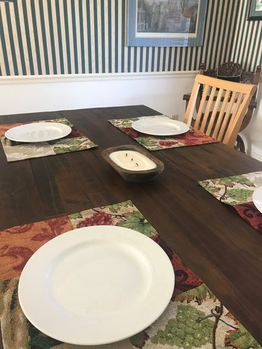 Customer photo review of Wooden Dough Bowl Three Wick Candle