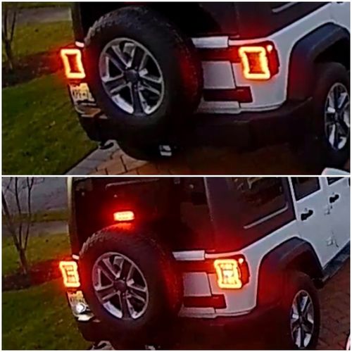 Customer photo review of JK to JL Conversion Tail Lights - Black for 07-18 JEEP WRANGLER JK/ JKU