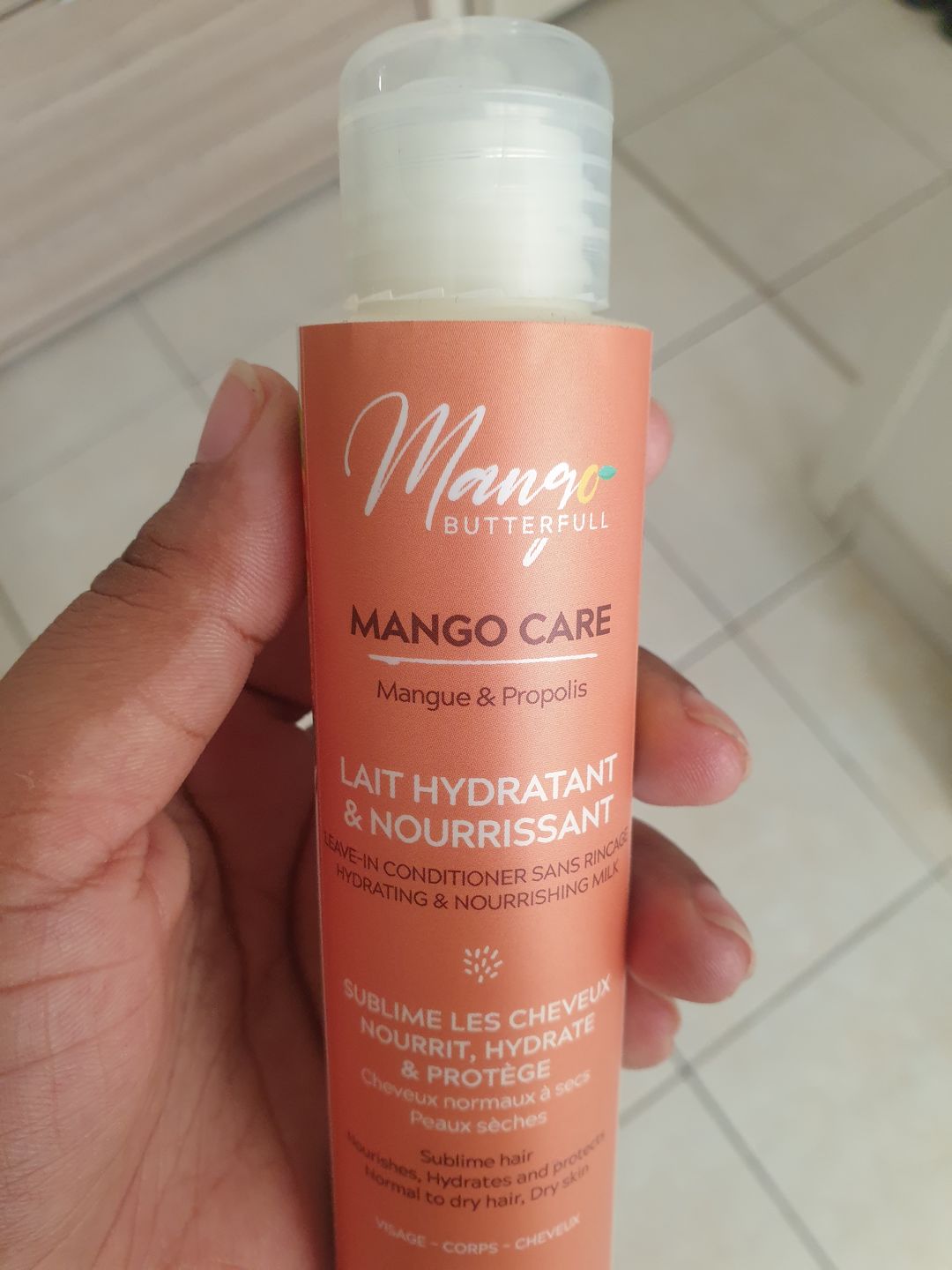 Customer photo review of Lait hydratant et nourrissant - CARE